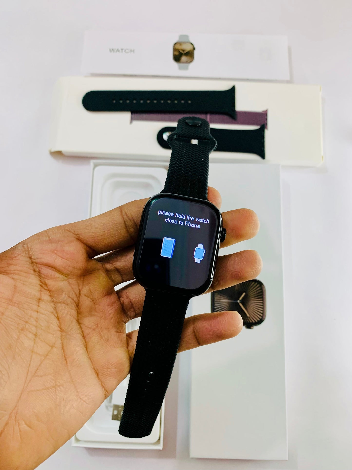 Apple series 10 watch With 2 strep and watch wireless charger with (1 year warranty)