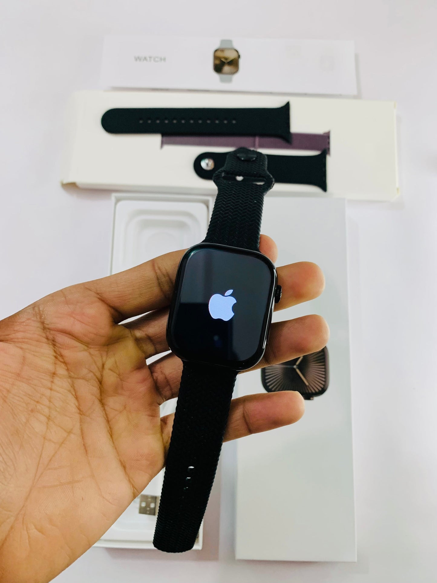 Apple series 10 watch With 2 strep and watch wireless charger with (1 year warranty)