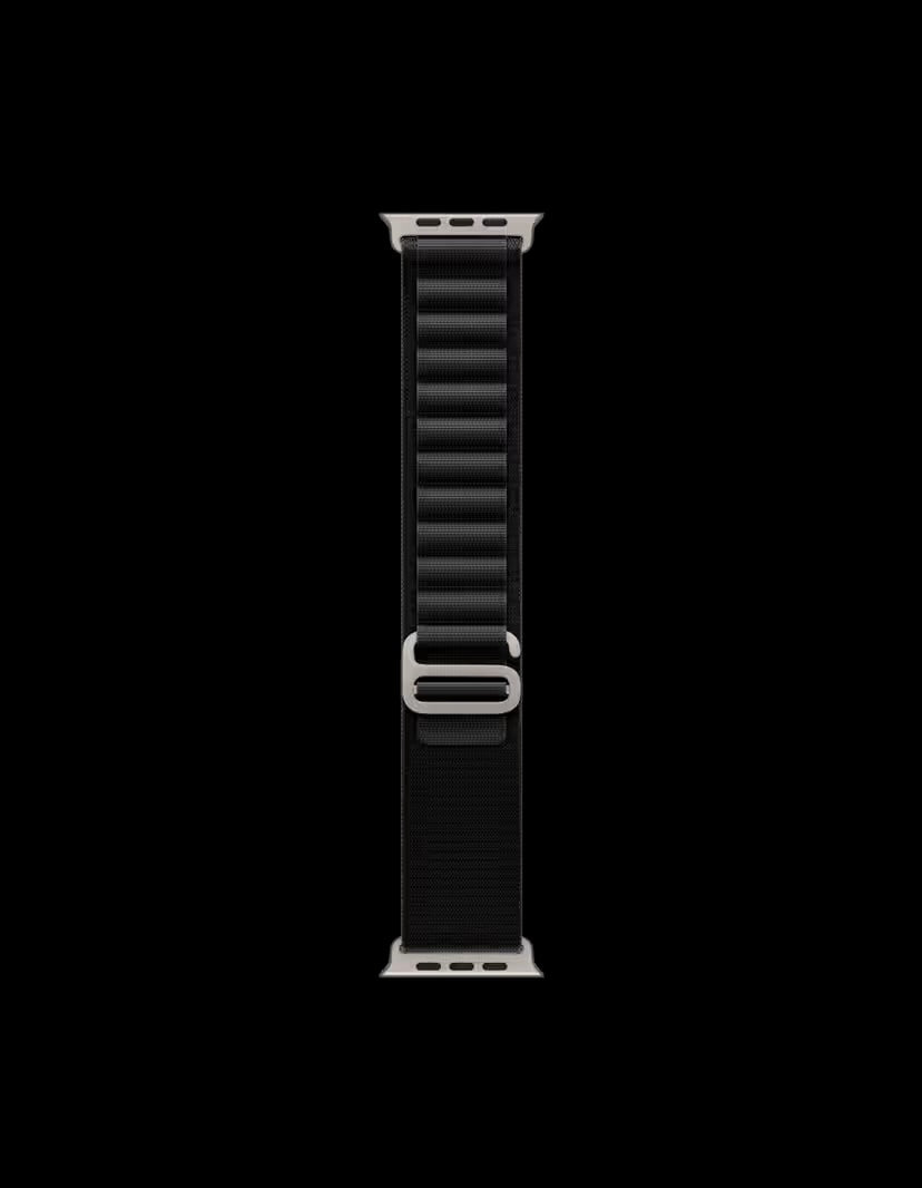 Alpine Apple Watch Band| ultra 2 band 49mm, Series 10 46mm, 9|8|7 45mm, SE2|SE|6|5|4 44mm, 3|2|1 42mm (Black),(silver)
