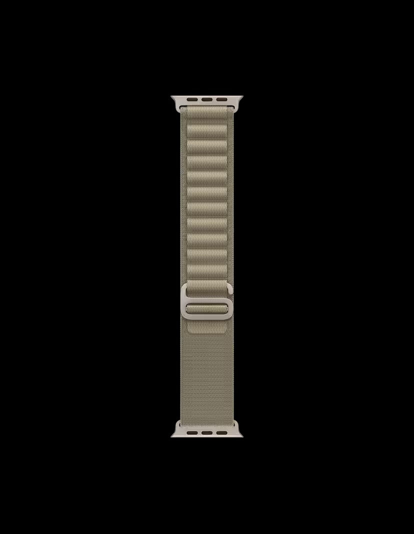 Alpine Apple Watch Band| ultra 2 band 49mm, Series 10 46mm, 9|8|7 45mm, SE2|SE|6|5|4 44mm, 3|2|1 42mm (Black),(silver)