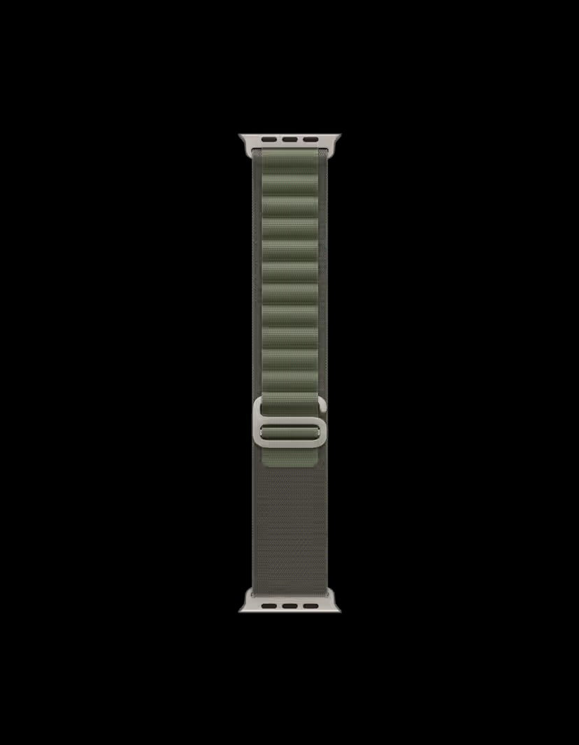 Alpine Apple Watch Band| ultra 2 band 49mm, Series 10 46mm, 9|8|7 45mm, SE2|SE|6|5|4 44mm, 3|2|1 42mm (Black),(silver)