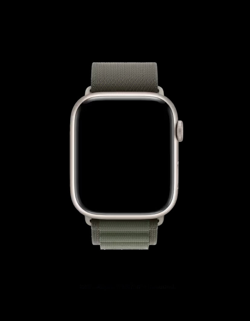 Alpine Apple Watch Band| ultra 2 band 49mm, Series 10 46mm, 9|8|7 45mm, SE2|SE|6|5|4 44mm, 3|2|1 42mm (Black),(silver)